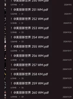 [转载搬运] 美丽新世界1-262完结pdf [262pdf+1.55g][百度盘]